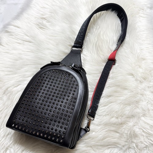 Borsa Christian Louboutin in pelle originale ottime condizioni tracolla nera - Foto 5 di 20