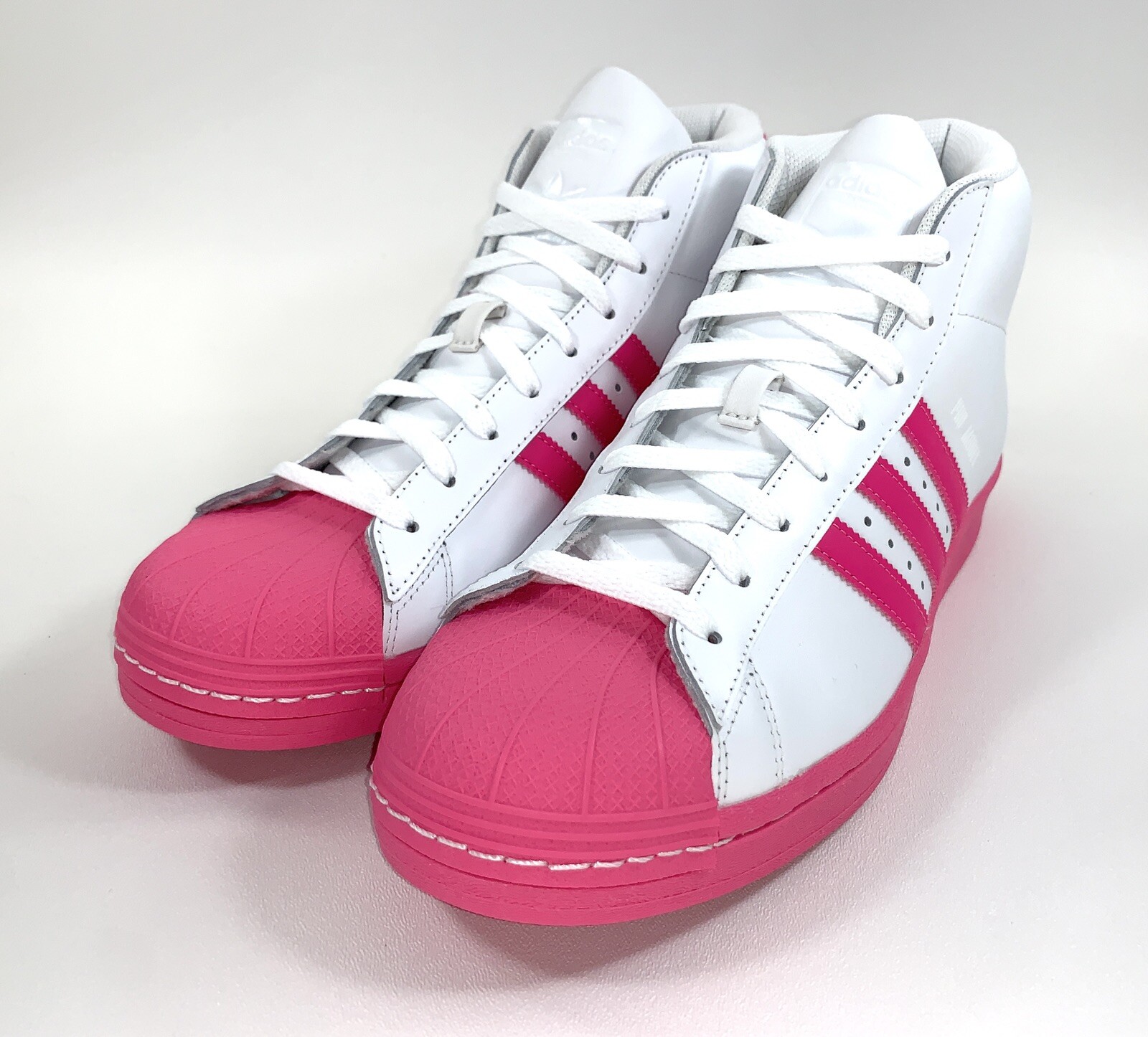 adidas pro model pink and white