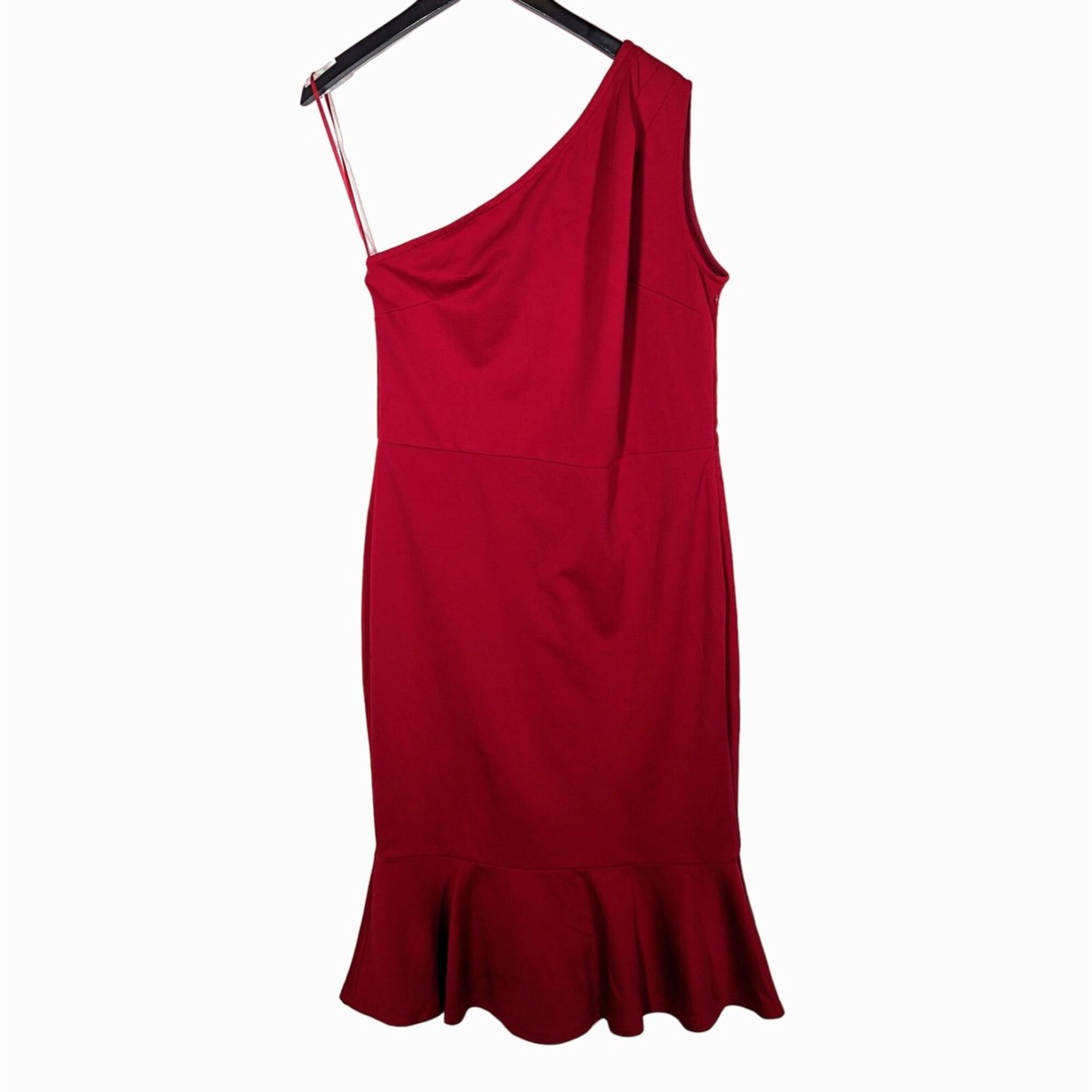 grace karin red dress NWT Grace Karin Festive Red Mermaid Sheath Dress Cold Shoulder Cocktail Gown  XL