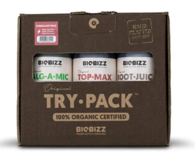 BIOBIZZ Try-Pack Stimulant Starterset Top Max, Root Juice, Alg-A-Mic je 250ml