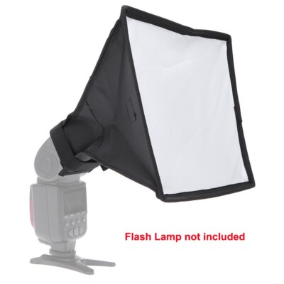 Universal Diffuser Softbox For Canon Nikon Pentax Metz Off-Camera Flash 20x30cm