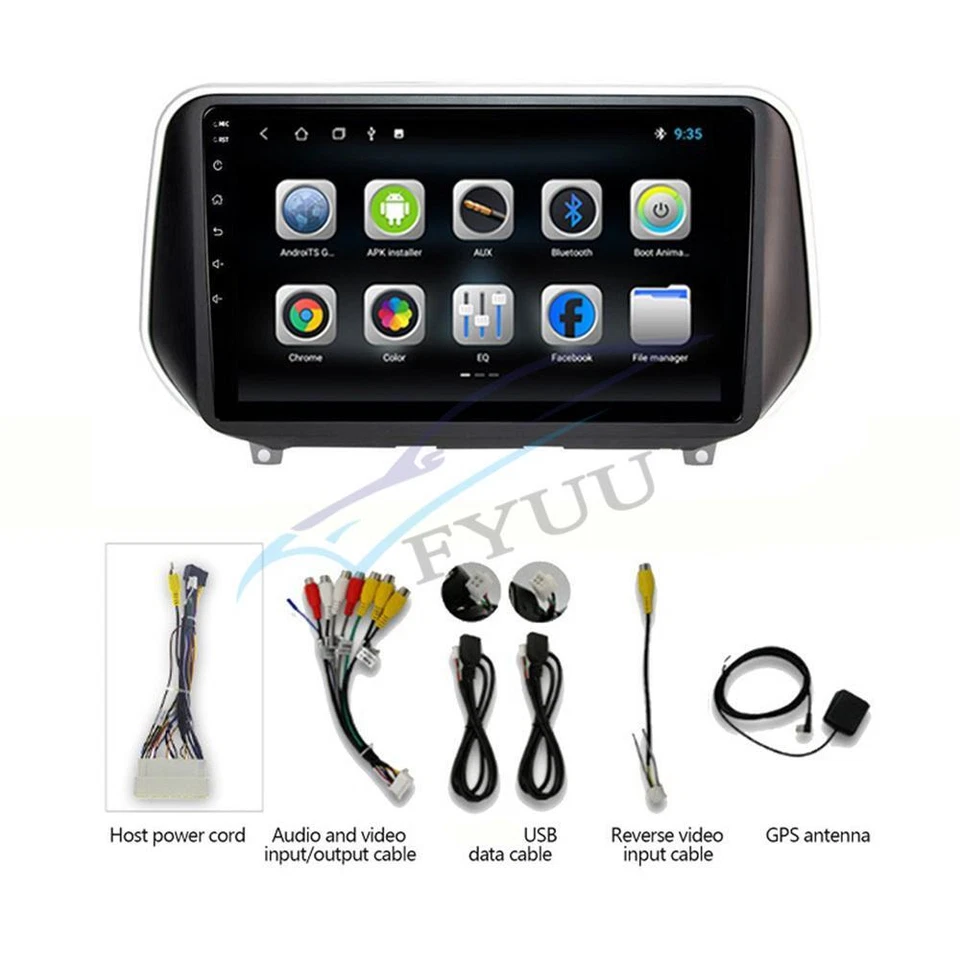 10'' Android 10.0 Car Radio Stereo GPS Wifi FM 32G For HYUNDAI Santa Fe 2018-20 - Image 2 of 4