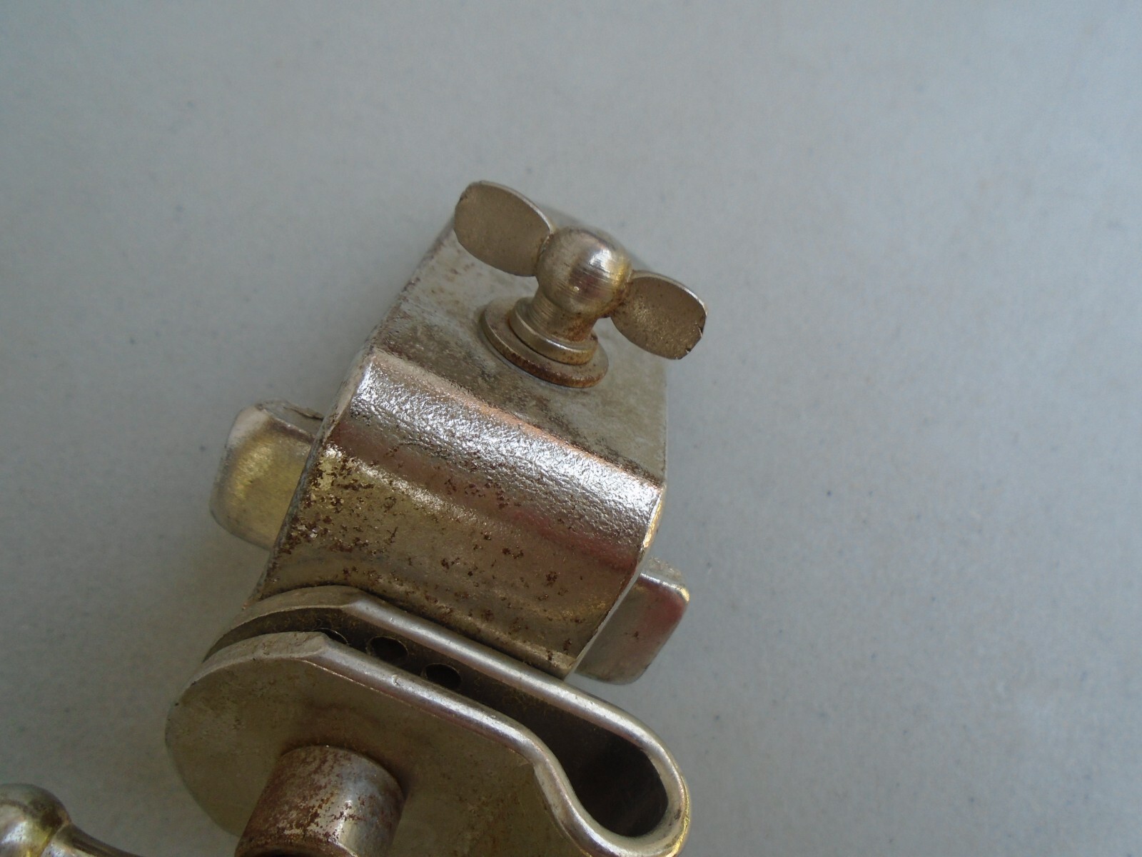 VINTAGE SLINGERLAND RADIO KING BASS DRUM HOOP CYMBAL HOLDER MOUNT ONLY