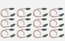 12 Pack  Hopkins MFG 47965 Trailer Wiring Connector Extension 2 Pole Flat Plug