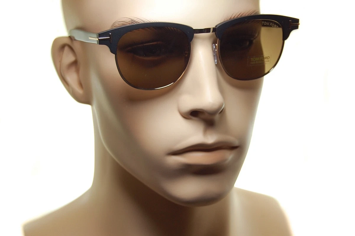TOM FORD LAURENT 02 TF623 02J Men Square Retro Sunglasses MATTE