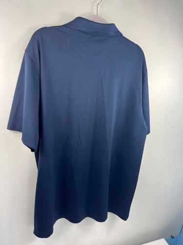Greg Norman For Tasso Elba Five Iron Play Dry Polo Uomo Tg L Navy Manica Corta - Foto 7 di 11