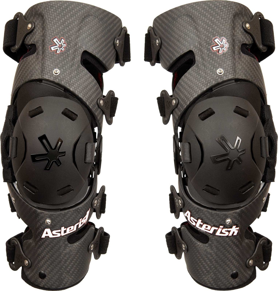 Asterisk Carbon Cell Pro Knee Braces - Motocross Dirt Bike