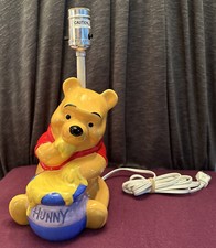WINNIE THE POOH Disney Lamp HUNNY POT Works No Shade Or Bulb 