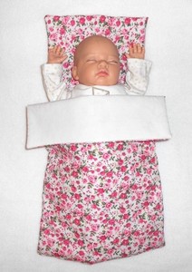 dolls cot bedding