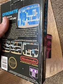 Gyromite Matte Sticker Seal 1st Print Nintendo NES Test Market Black Box RARE