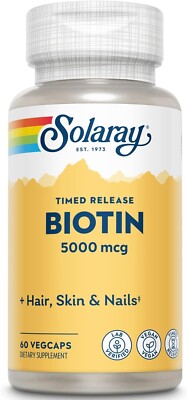 Solaray Biotin 5000 mcg 60 caps 
