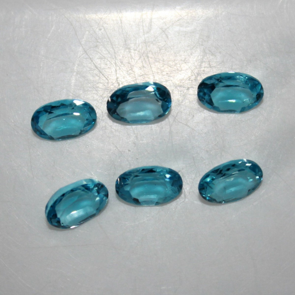 Swiss Blue Topaz 7x5mm Faceted Oval Loose Gemstone