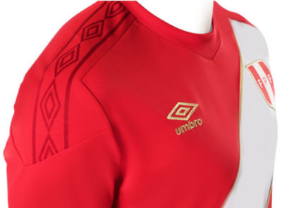 Authentic Peru World Cup Away Red Jersey Original Umbro Shirt FIFA