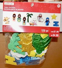 Christmas Foam Stickers 2" You Choose Type 120pc Creatology Kids Crafts NIB 211V