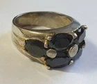 Vintage ring sterling silver 925 Size 8.5 Weight 8.7 g. Ukrainian jewelry.