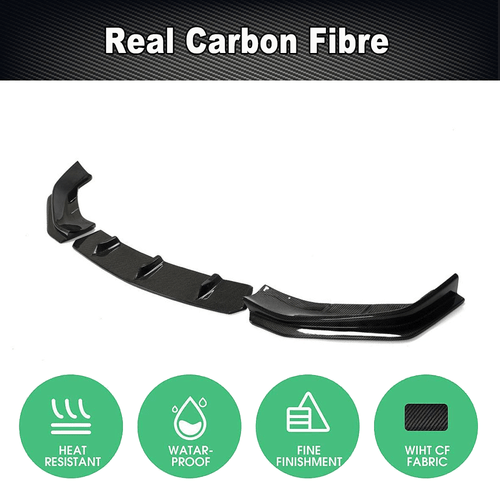 Alerón divisor delantero labio delantero de carbono se adapta al paquete BMW G30 G38 M 2017-2020 - Imagen 6 de 11