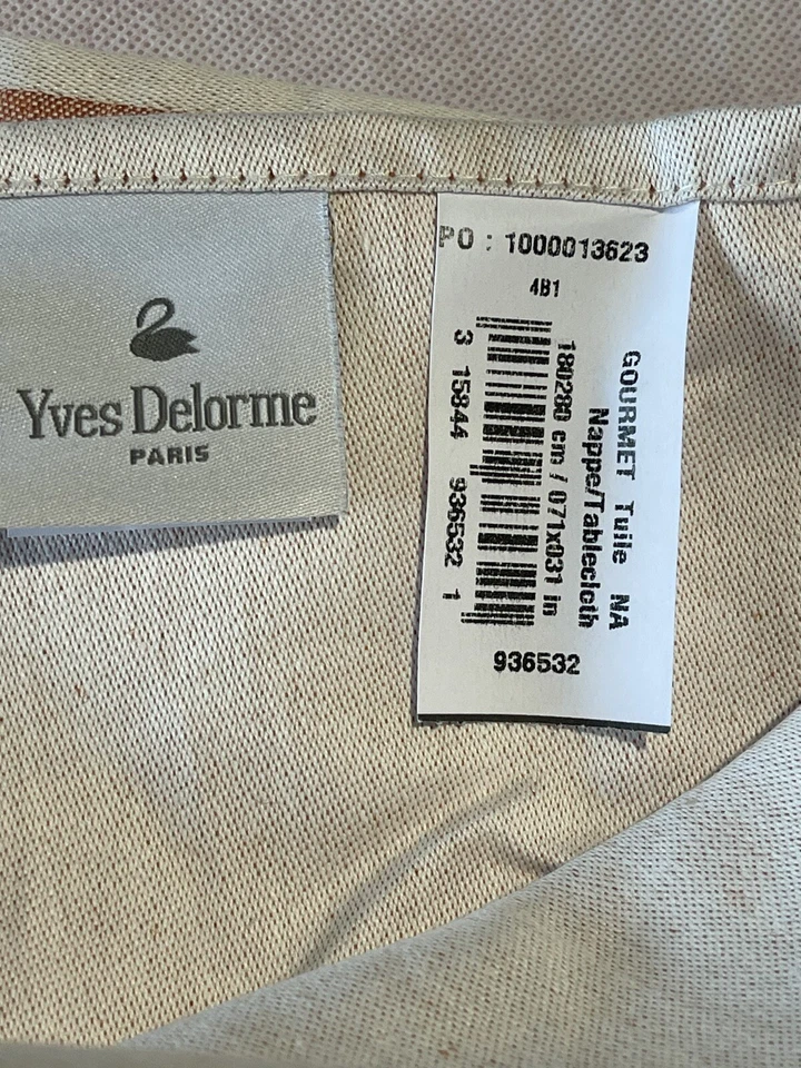 Yves Delorme Mantel Gourmet Lino 180x280 Cm/71x110 Pulgadas  Foto 4 de 4