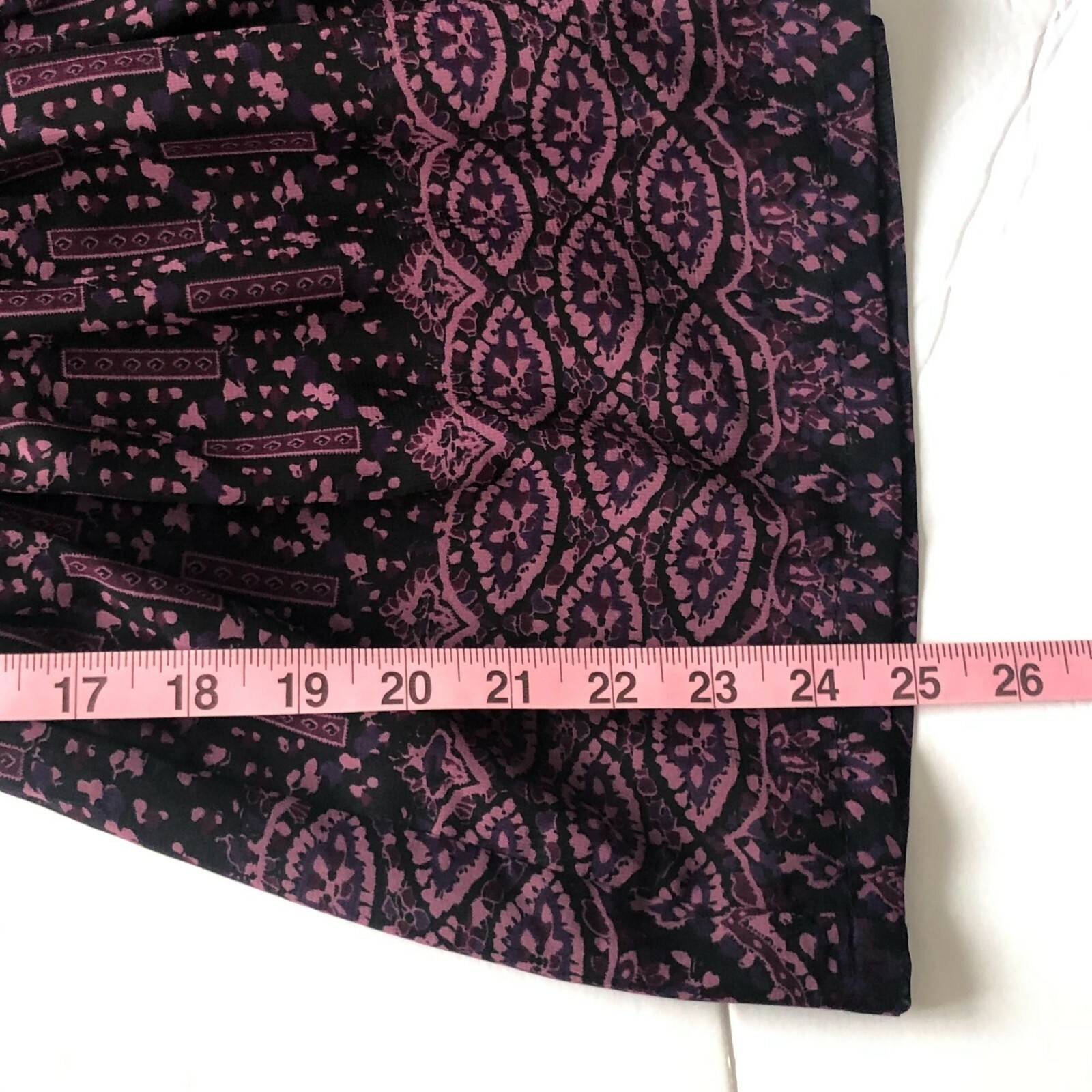 Hazel Purple Patchwork Boho V neck Tank Size S - image 11