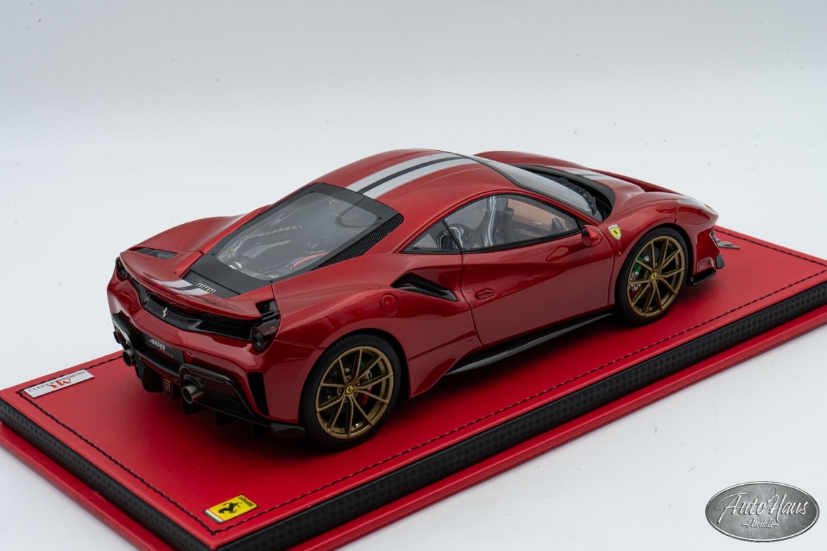 新品 特注モデル MR モデル 1/18 フェラーリ 488 ピスタ ミニカー 1/18 MR Collection Ferrari 488 Pista Red 🤝ALSO OPEN FOR