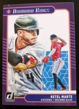 2021 Panini Donruss Baseball Ketel Marte Diamond Kings #30 Arizona Diamondbacks
