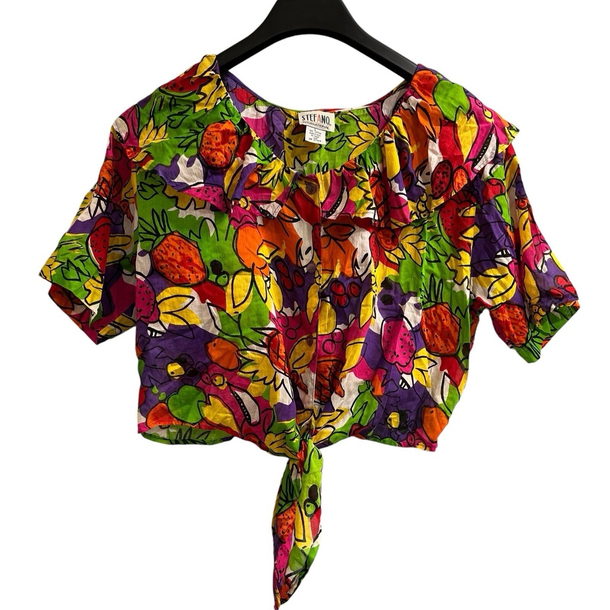 トップス iRENE Flocky Print Cropped Shirt Cropped t-shirt with print | Alcott | Women's T-Shirt