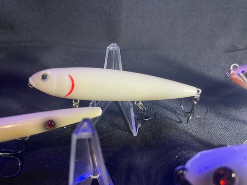 Bone & White, Walking & Plopping Topwater Lot! 5 Nearly New Lures! Heddon, River - Picture 6 of 9