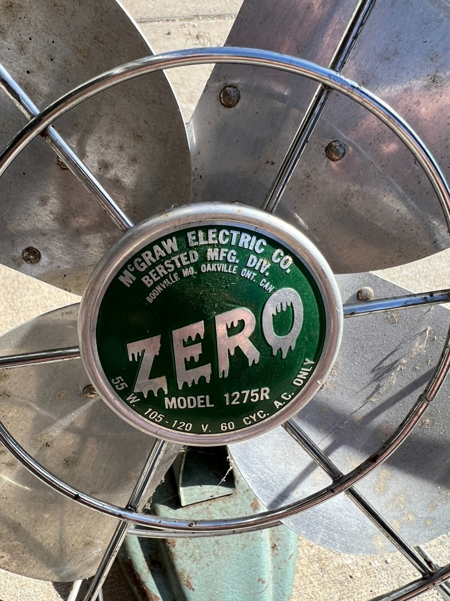 【Vintage】McGRAW ELWCTRIC ZERO 1275R 扇風機 Vintage】McGRAW ELWCTRIC ZERO 1275R 扇風機 - メルカリ