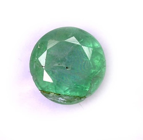 6 mm Certified Natural Emerald Round Cut 0.94 CTS Untreated Loose Gemstone - Picture 3 of 4