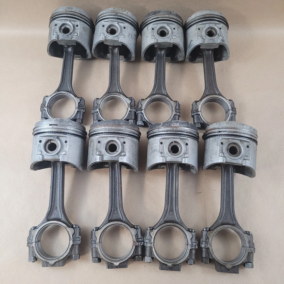 8 Pistons 2465658 & Connecting Rods 2406782 Dodge Plymouth Chrysler 1964-69 273 - Image 2 of 4