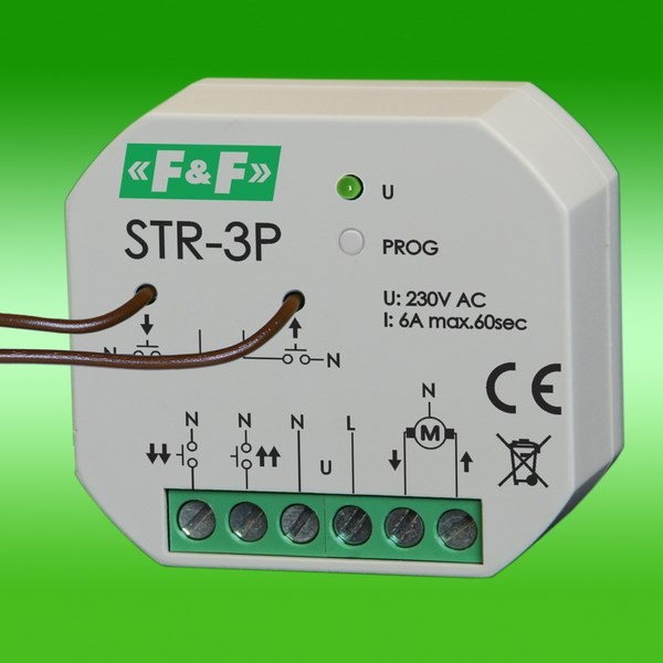 STR-3P SHUTTER CONTROLLER FOR 230V AC MOTOR MOTORS