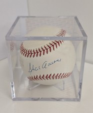 Hank Aaron Signed Baseball PSA DNA Certified Autograph With Acrylic Case