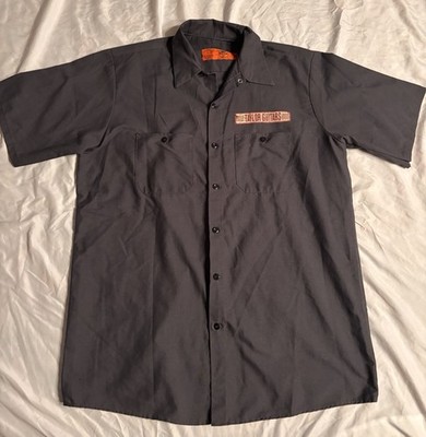 Red Kap Taylor Guitars Short Sleeve Button Down Mens Large Workwear Style Collar