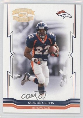 2005 Donruss Throwback Threads Gold Holofoil 6/99 Quentin Griffin #49 0a1