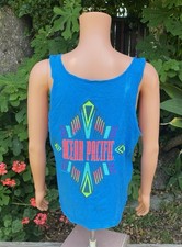 Vintage Ocean Pacific Tank Top Surf Beach Blue 90s Surfing Shirt Size In Desc