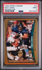 1998 Topps Chrome Refractor - Ray Lewis #72 PSA 9 Mint