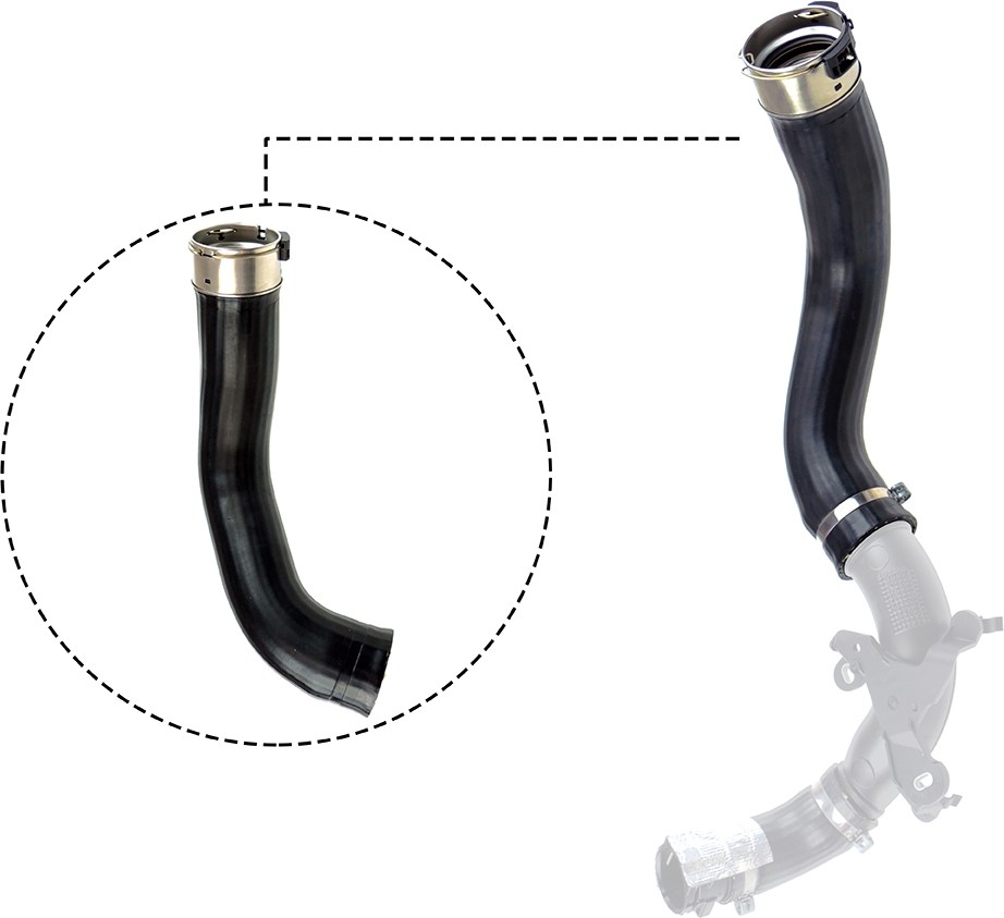 GATES-OE 09-0539 Charge Air Hose for DACIA,RENAULT