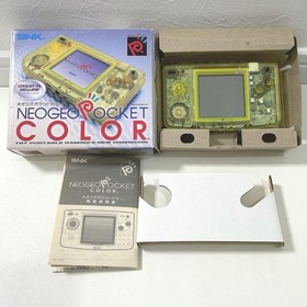 SNK Neo Geo Pocket Color Crystal Yellow NEOP66010 Handheld Console Boxed Japan