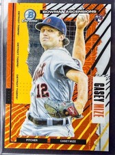Casey Mize 2021 Bowman Chrome Bowman Ascensions Rookie 4/25 Orange Refractor SSP