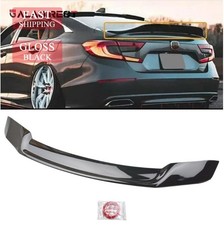 Gloss Black R Style High Kick Trunk Spoiler For Honda Accord 18-22 No Drilling Gloss Black R Style High Kick Trunk Spoiler For Honda Accord 18-22 No Drilling