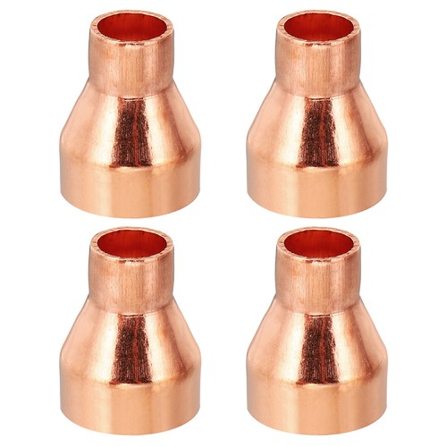 3/4" to 1/2" ID Copper Reducer 4pcs Reducing Coupling Fitting Pipe Tube Adapter - Picture 1 of 5