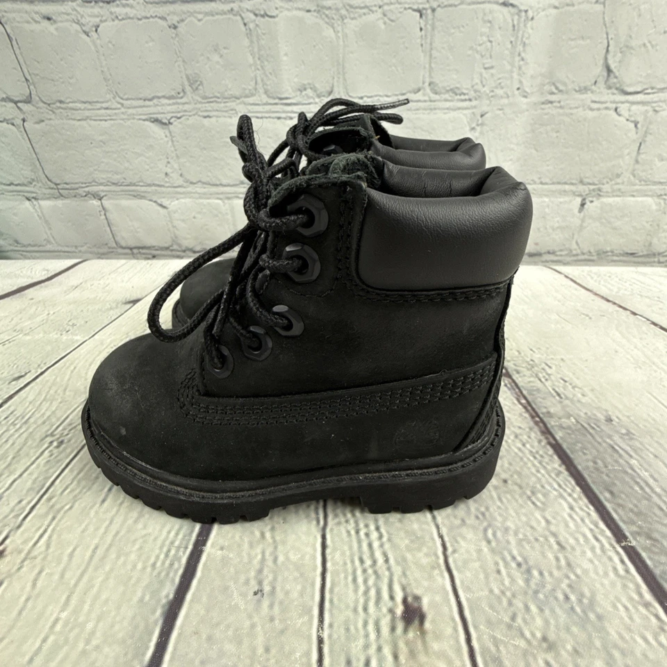 Timberland первоклассный 200 грамм ребенка ясельного возраста размер 6 М черный Athletic ботинки Туфли 12807 - Изображение 4 из 4