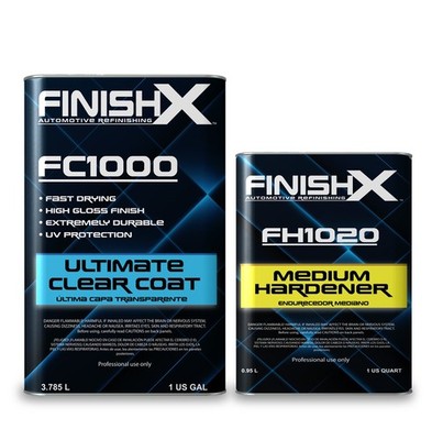 FinishX Automotive Refinishing Ultimate Clear Coat (FC1000 - 1 Gallon) 4:1 Kit