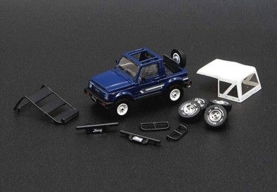 Suzuki Jimny SJ413 RHD, Blue, 1/64, BM Creations