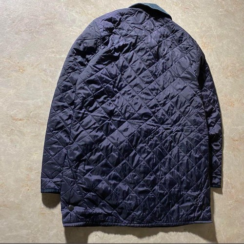 Barbour Steppjacke Herren M Navy Cord Kragen Vintage Warm Oberbekleidung - Bild 9 von 18