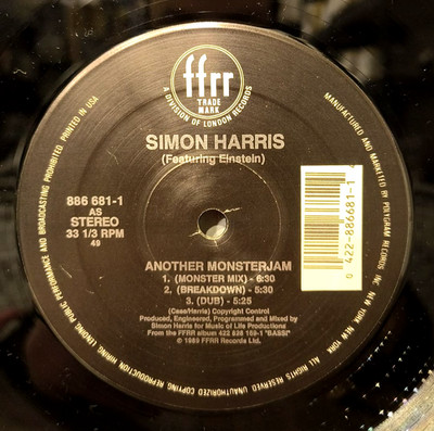 SIMON HARRIS - ANOTHER MONSTER JAM I'VE GOT YOUR PLEASURE - VINYL VG+/VG+ 12''