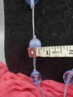 Light Lavender Pastel Purple String Large Bead Necklace Earring Set Jewelry — photo 9