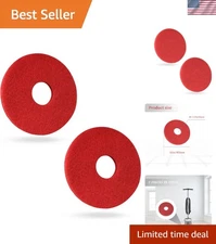 Floor Scrubber Pads 12 Inch Red Orbiter Floor Machine Replacement Pads 2 Pack