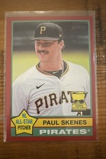 2025 Topps Heritage - Paul Skenes #60 Red Border