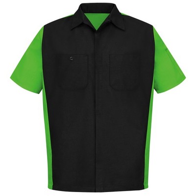 Red Kap Men's Short Sleeve Two-Tone Crew Shirt