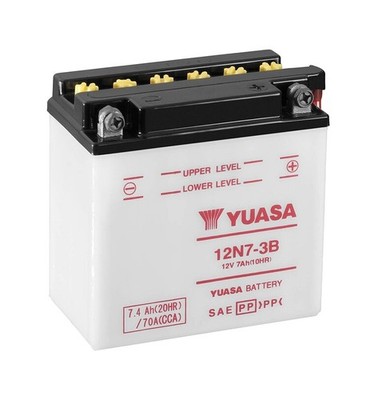 YUASA Battery with Electrolyte 12N7-3B COMBIPACK Compatible with YAMAHA SR 125
